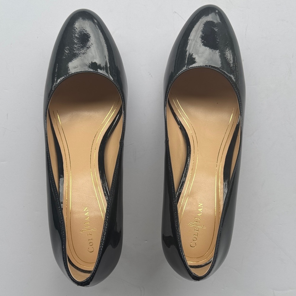 Cole Haan/ Nike Air 3 inch Glossy Blue Heels size 10b - Picture 2 of 7